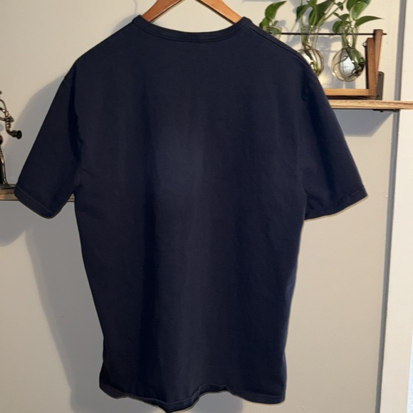 Y2K Champion Heavyweight Embroidered T-Shirt - Navy Blue - Large - Picture 6 of 6